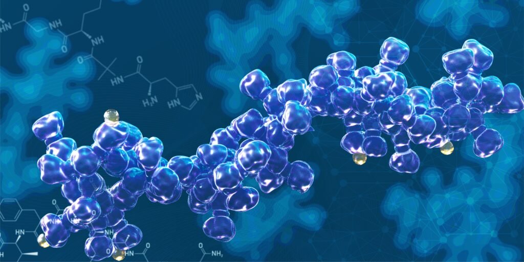 dna,helix,3d,illustration.,mutations,under,microscope.,decoding,genome.,virtual
