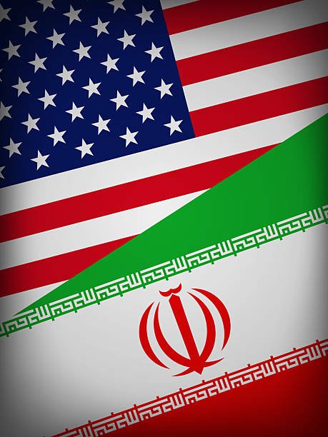illustration vector featuring usa and iran identity