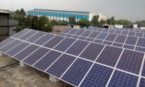 industrial solar power plant