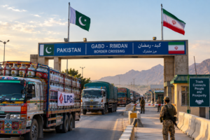 gabd rimdan border crossing at sunset